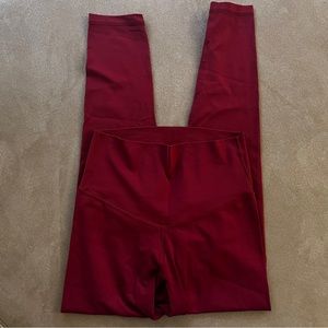 aerie cherry red yoga pants
